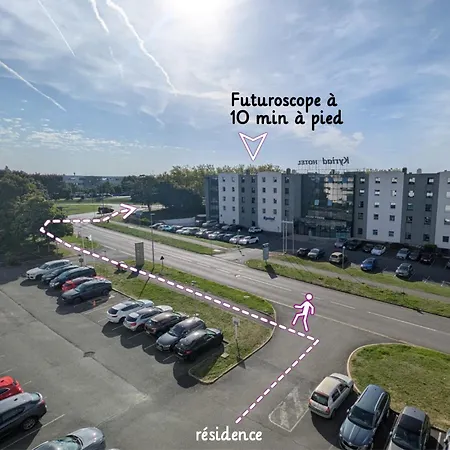 Apartment Futuraqua 1-4p - 10min Du Futuroscope & Parking Chasseneuil-du-Poitou